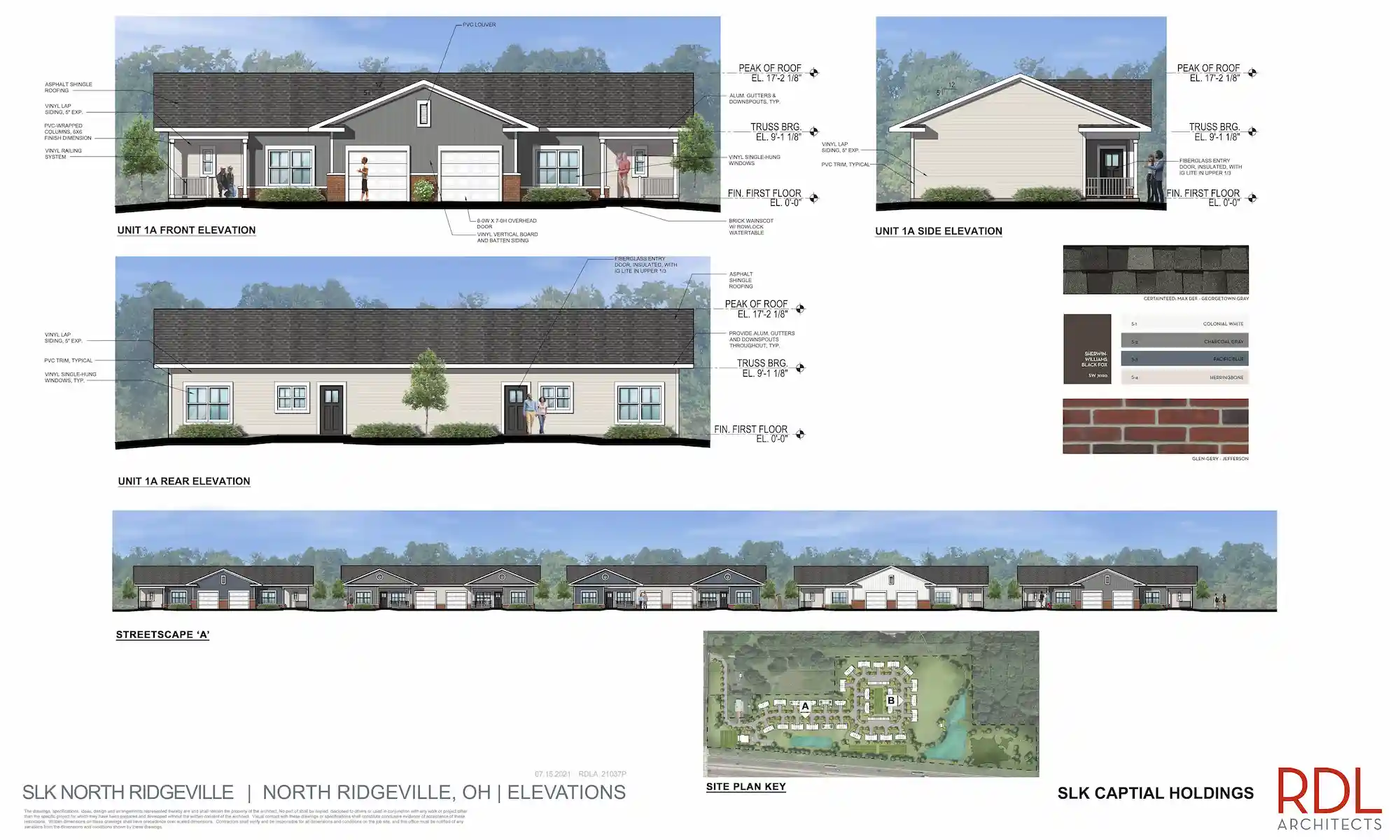Ridgeville Farms Unit 1A architectural renderings